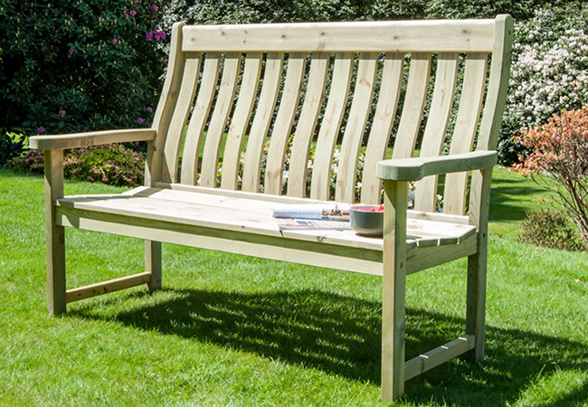 Image of Pine Farmers 5ft FSC Garden Bench from Alexander Rose