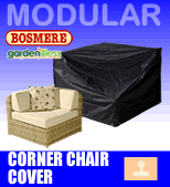 Image of Rattan Modular Corner Chair Cover - Bosmere M630