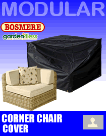Image of Rattan Modular Corner Chair Cover - Bosmere M630