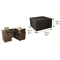 Image of Rattan Modular 4 Seater Furniture Set Cover  - Bosmere M645