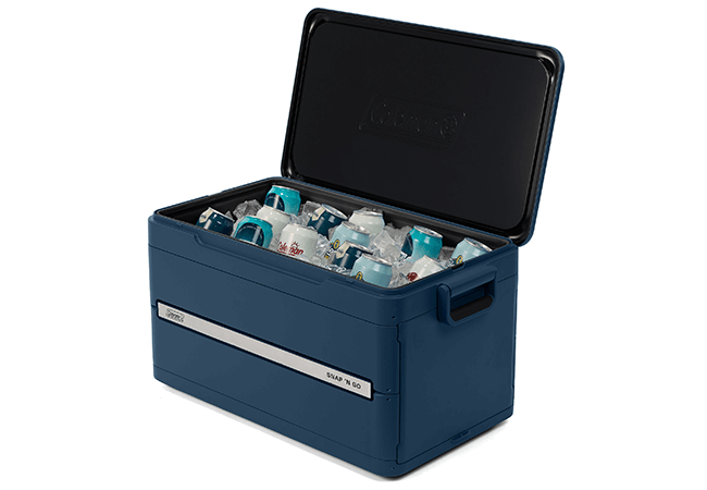 Image of Coleman Collapsible Cool Box - Snap N Go 35QT Blue Sapphire