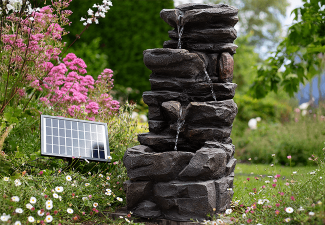Image of Easy Fountain Hamsterley Springs Night and Day Solar Water Feature