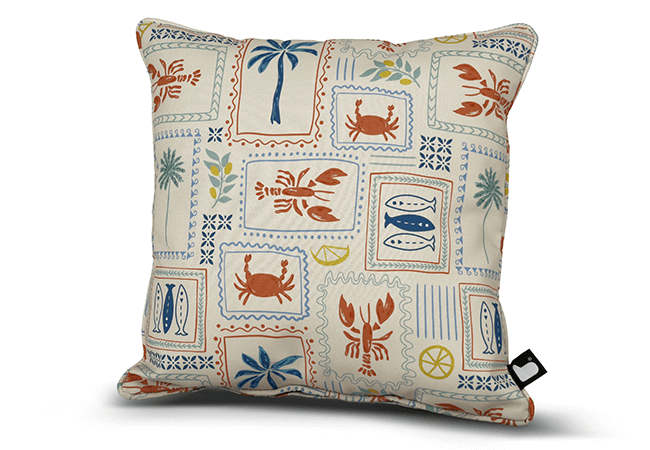 Image of Extreme Lounging B Cushion Art Collection - Coastal