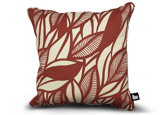 Image of Extreme Lounging B Cushion Art Collection - Poplar Leaf Marsala