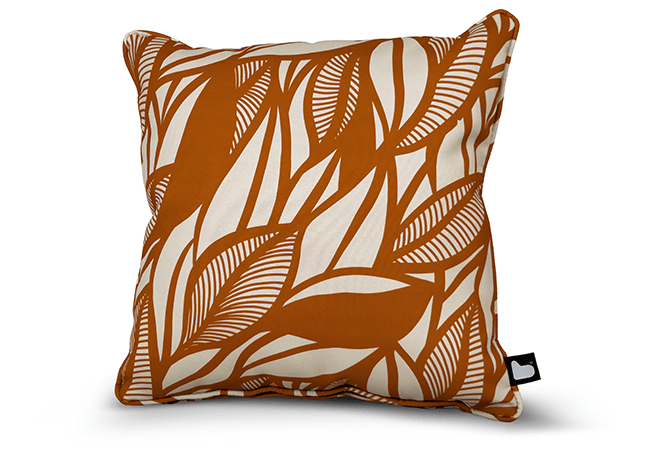 Image of Extreme Lounging B Cushion Art Collection - Poplar Leaf Rust