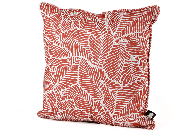 Image of Extreme Lounging B Cushion Art Collection - Oasis Leaf Marsala