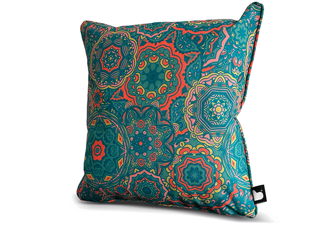 Image of Extreme Lounging B Cushion Art Collection - Mandala Mint - Blue