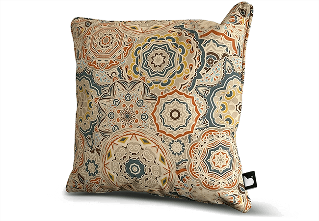 Image of Extreme Lounging B Cushion Art Collection - Mandala Sand Natural