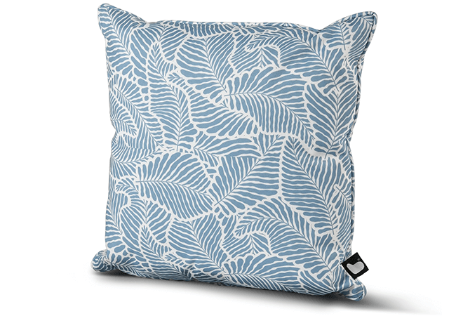 Image of Extreme Lounging B Cushion - Oasis Leaf Sea Blue