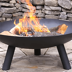 Image of Gardeco Dakota Steel Fire Pit, Large