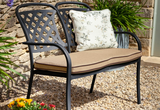 Image of Hartman Berkeley 2 Seat Bench in Bronze / Amber