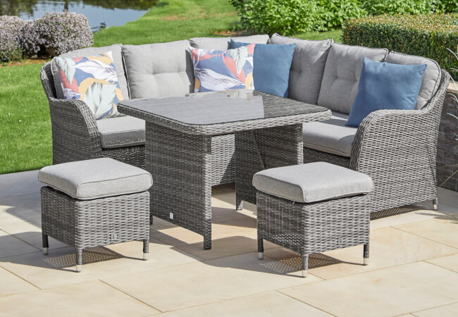 Image of LG Monte Carlo Stone Compact Corner Sofa Set