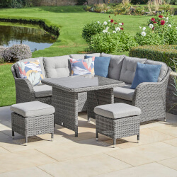 Image of LG Monte Carlo Stone Compact Corner Sofa Set