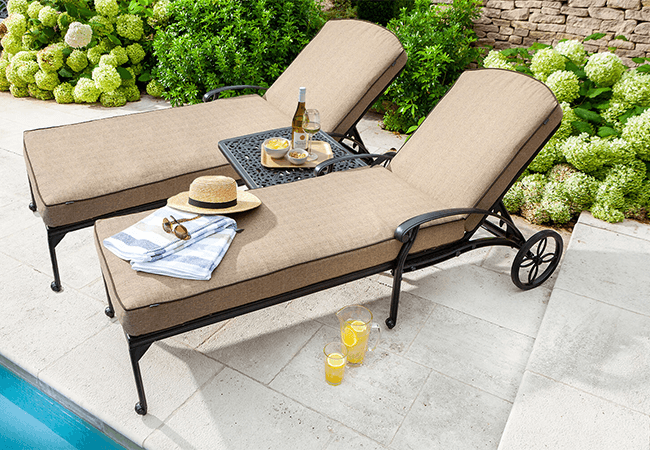 Image of Hartman Amalfi Lounger Duet Set in Bronze Amber