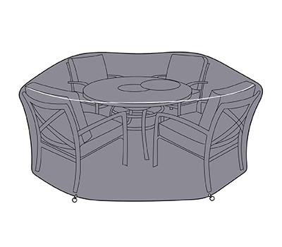 Image of Hartman Amalfi Lounge 4 Seat Round Cover