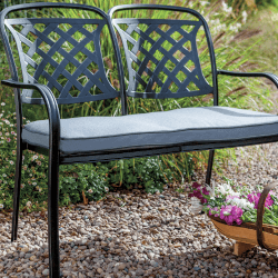 Image of Hartman Berkeley 2 Seater Bench in Antique Grey/Platinum