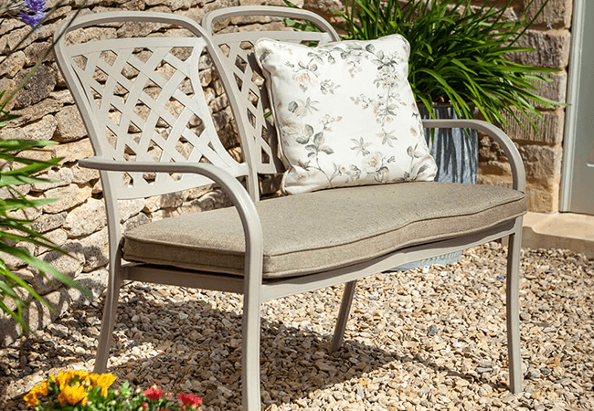 Image of Hartman Berkeley 2 Seat Bench in Maize / Wheatgrass