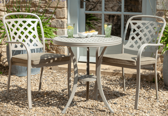 Image of Hartman Berkeley Bistro Set in Maize / Wheatgrass