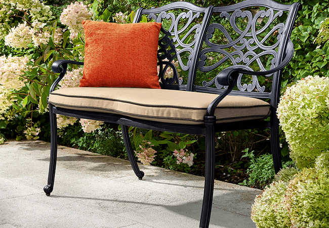 Image of Hartman Capri 2 Seat Bench in Bronze/Amber