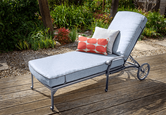 Image of Hartman Capri Lounger in Antique Grey / Platinum