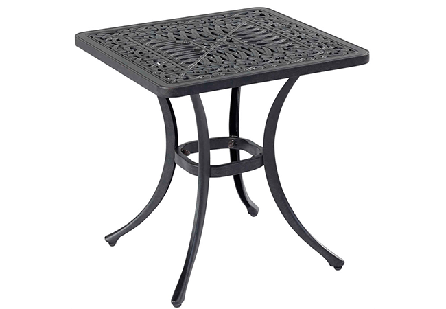 Image of Hartman Capri Cast Square Side Table in Bronze
