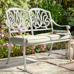 Image of Hartman Amalfi 2 Seat Bench in Maize / Wheatgrass