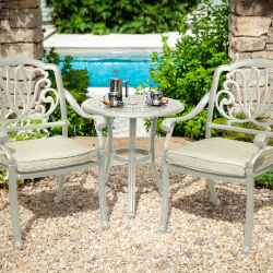 Image of Hartman Amalfi Bistro Set in Maize / Wheatgrass