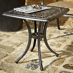 Image of Hartman Amalfi Square Side Table in Bronze