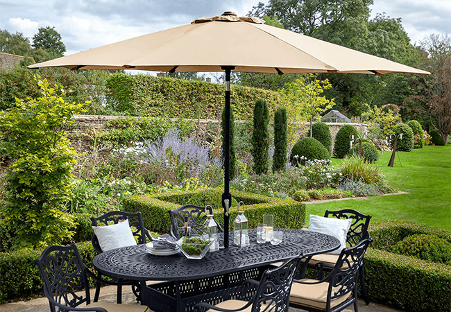 Image of Hartman 3m Traditional Parasol in Amber