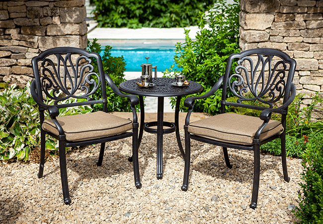Image of Hartman Amalfi Bistro Set in Bronze / Amber
