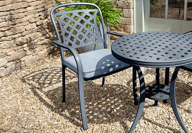 Image of Hartman Berkeley Dining Chair in Antique Grey / Platinum