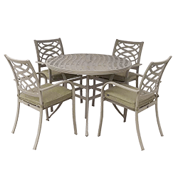 Small Image of Hartman Buxton 4 Seat Dining Set in Maize / Wheatgrass - NO PARASOL
