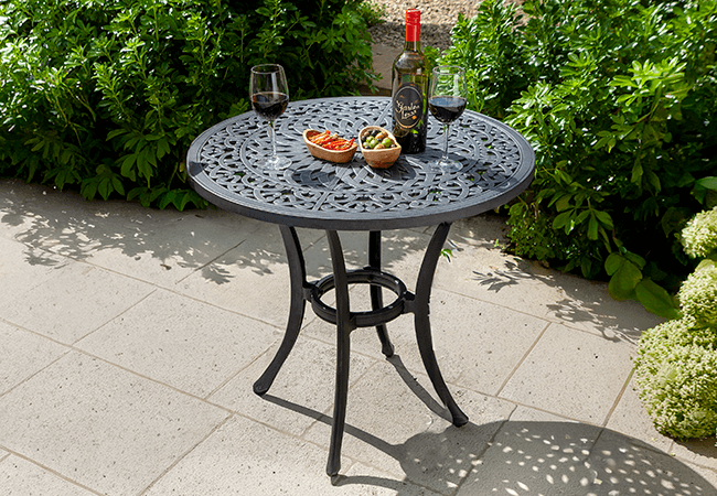 Image of Hartman Capri 76cm Bistro Table in Antique Grey