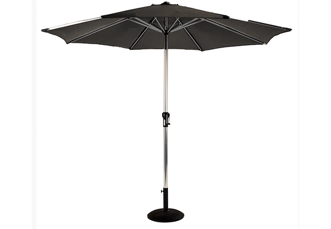 Image of Hartman Luxury Round 2.5m Parasol - Dark Grey