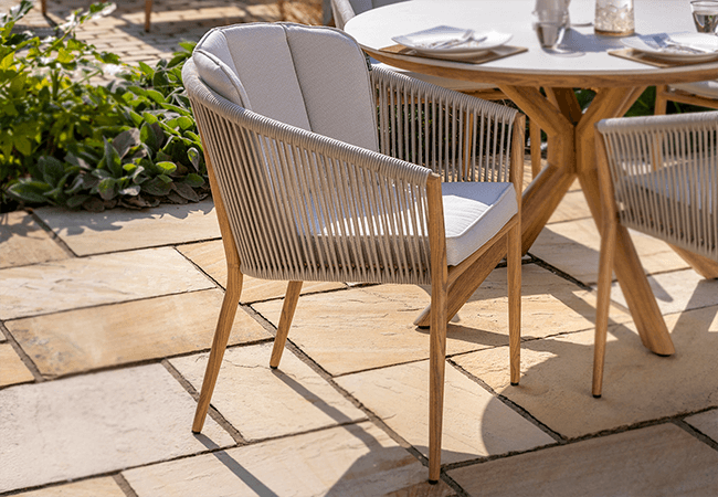 Image of Hartman Portico Dining Chair in Almond and Ivory