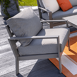 Image of Hartman Rio Lounge Chair in Taupe and Pewter