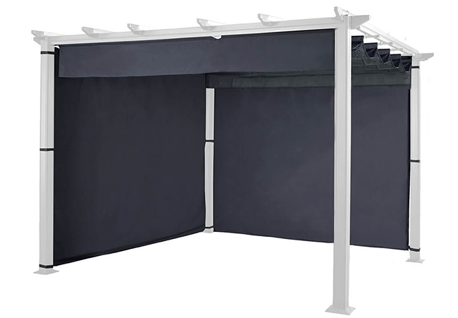 Image of Hartman Roma 3x3 Pergola Side Curtains in Grey