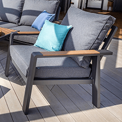 Image of Hartman Sonas Lounge Chair in Matt Xerix / Harris