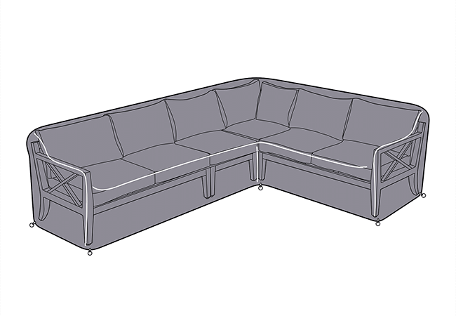 Image of Hartman Sorrento Rectangular Corner Sofa Cover - Left Hand Facing