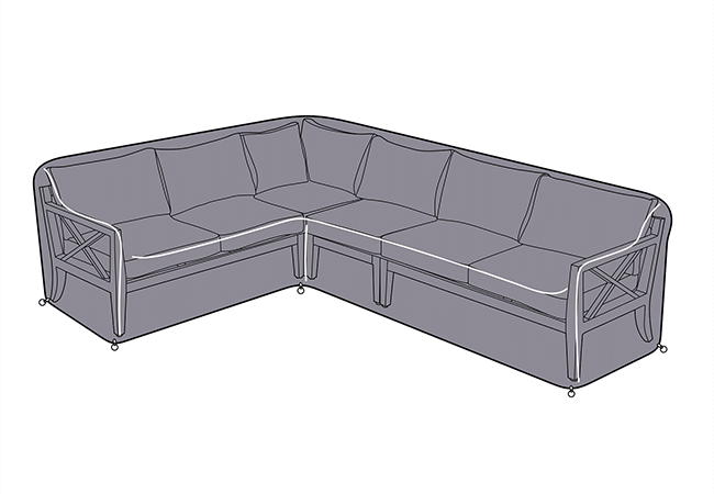 Image of Hartman Sorrento Rectangular Corner Sofa Cover - Right Hand Facing