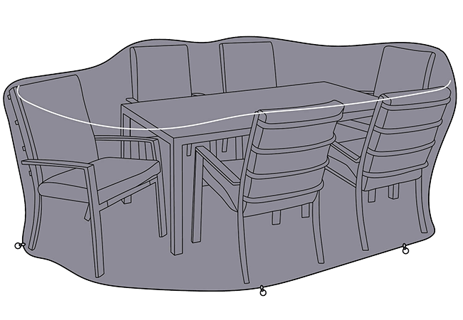 Image of Hartman Titan 6 Seater Rectangle Set Cover