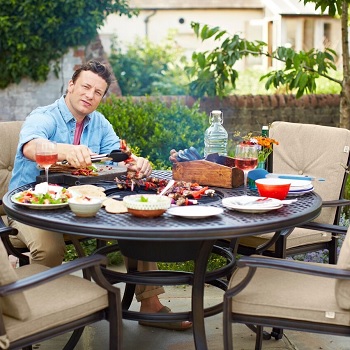 Image of EX DISPLAY / COLLECTION ONLY Jamie Oliver Classic 4 Seater Grilling Set - Bronze/Biscuit