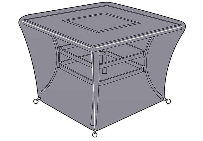 Image of Jamie Oliver / Amalfi / Rosario Square Fire Pit Table Cover