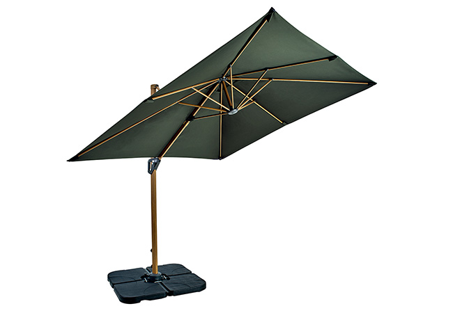 Image of Hartman Aegean Folie 2.5m Square Cantilever Parasol - Juniper
