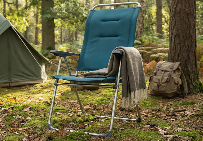 Image of Lafuma Alu Cham AirComfort Folding Armchair - Coral Blue - LFM2804