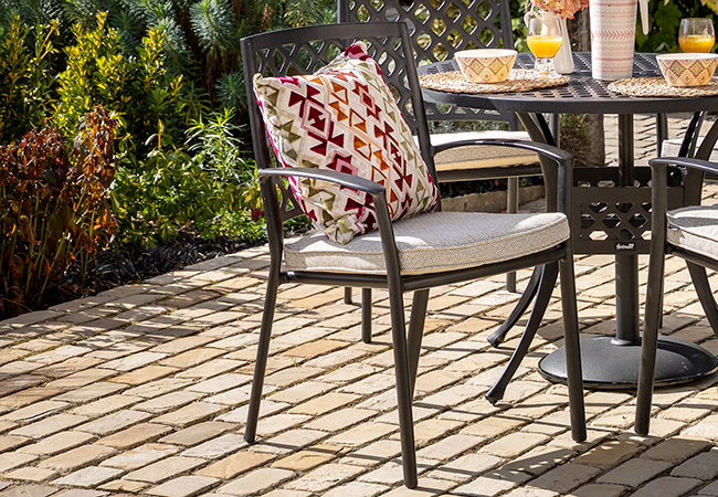 Image of Hartman Avebury Dining Chair with Cushion - Bronze / Oatmeal
