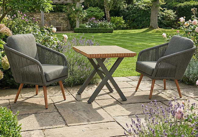 Image of Hartman Eden 2 Seater Bistro Set in Juniper / Moss