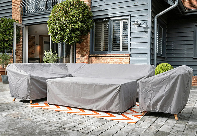 Image of Hartman Eden Rectangular Casual Corner Dining Set Cover