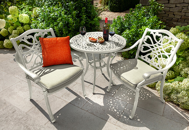 Image of Hartman Capri Bistro Set in Maize / Wheatgrass