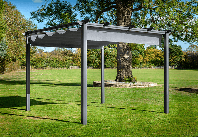 Image of Hartman Roma Pergola 3m x 3m - Grey